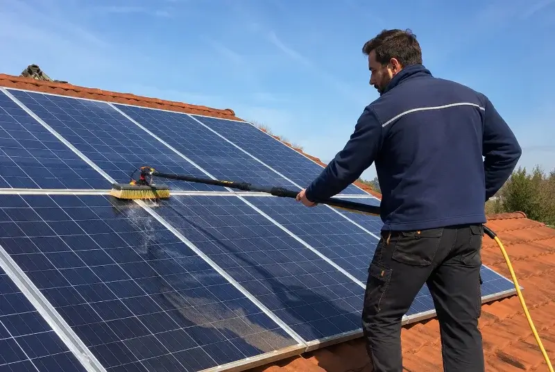 Nettoyage et entretien de panneaux solaires à Saint-Étienne-sur-Reyssouze